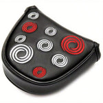 PU Leather Super Soft Embroidered Mallet Putter Headcover