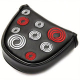 PU Leather Super Soft Embroidered Mallet Putter Headcover