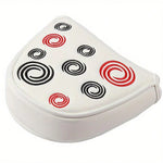 PU Leather Super Soft Embroidered Mallet Putter Headcover