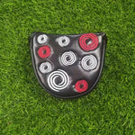 PU Leather Super Soft Embroidered Mallet Putter Headcover