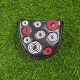 PU Leather Super Soft Embroidered Mallet Putter Headcover