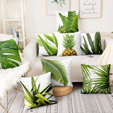 Fresh Green Leaves Cushion Covers 45x45cm