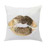 Golden Love Leaves Cushion Covers 45x45cm