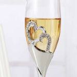 Champagne Flute 230ml - Silver Stem