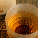 Whiskey Glass 100ml - Frosted Honeycomb