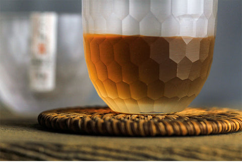 Whiskey Glass 100ml - Frosted Honeycomb