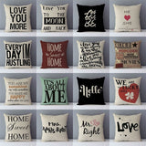 Funky Phrases Printed Cushion Covers 45x45cm