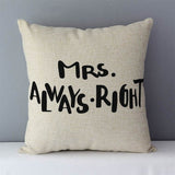 Funky Phrases Printed Cushion Covers 45x45cm