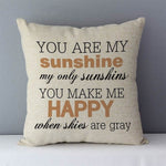 Funky Phrases Printed Cushion Covers 45x45cm