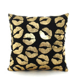 Golden Love Leaves Cushion Covers 45x45cm