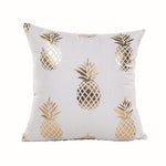 Golden Love Leaves Cushion Covers 45x45cm