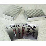 Silver Waterproof Plastic Playing Cards