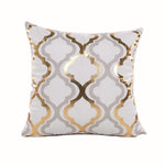 Golden Love Leaves Cushion Covers 45x45cm