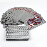 Silver Waterproof Plastic Playing Cards