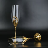 Champagne Flute 230ml - Gold Stem