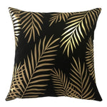 Golden Love Leaves Cushion Covers 45x45cm