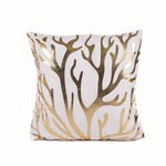 Golden Love Leaves Cushion Covers 45x45cm