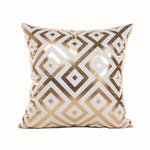 Golden Love Leaves Cushion Covers 45x45cm