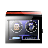 Watch Winders (Brown Accent) - Remote Controlled using Mabuchi motors (Various Configurations)
