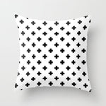 Simple Black White Geometry Cushion Covers 45x45cm
