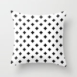 Simple Black White Geometry Cushion Covers 45x45cm
