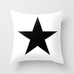 Simple Black White Geometry Cushion Covers 45x45cm