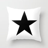 Simple Black White Geometry Cushion Covers 45x45cm