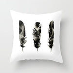 Simple Black White Geometry Cushion Covers 45x45cm