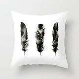 Simple Black White Geometry Cushion Covers 45x45cm