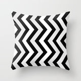 Simple Black White Geometry Cushion Covers 45x45cm