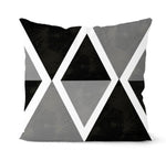 Simple Black White Geometry Cushion Covers 45x45cm