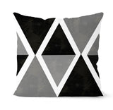 Simple Black White Geometry Cushion Covers 45x45cm