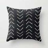 Simple Black White Geometry Cushion Covers 45x45cm