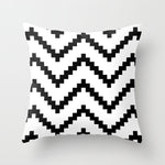 Simple Black White Geometry Cushion Covers 45x45cm