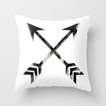 Simple Black White Geometry Cushion Covers 45x45cm