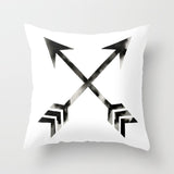 Simple Black White Geometry Cushion Covers 45x45cm
