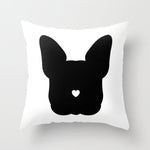 Simple Black White Geometry Cushion Covers 45x45cm