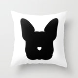 Simple Black White Geometry Cushion Covers 45x45cm