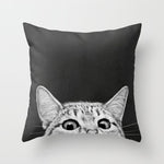 Simple Black White Geometry Cushion Covers 45x45cm