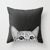 Simple Black White Geometry Cushion Covers 45x45cm