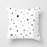 Simple Black White Geometry Cushion Covers 45x45cm