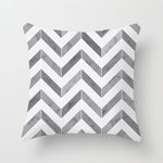 Simple Black White Geometry Cushion Covers 45x45cm