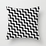 Simple Black White Geometry Cushion Covers 45x45cm