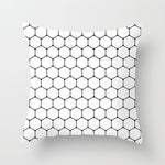 Simple Black White Geometry Cushion Covers 45x45cm