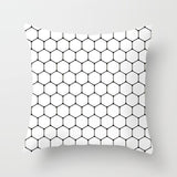 Simple Black White Geometry Cushion Covers 45x45cm
