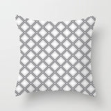 Simple Black White Geometry Cushion Covers 45x45cm