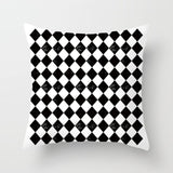 Simple Black White Geometry Cushion Covers 45x45cm