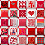 Sultry Modern Red Cushion Covers 45x45cm