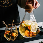 Water Jug with Glass (Patterned)