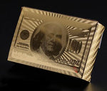 Dollar Style Waterproof Plastic Playing Cards with Box